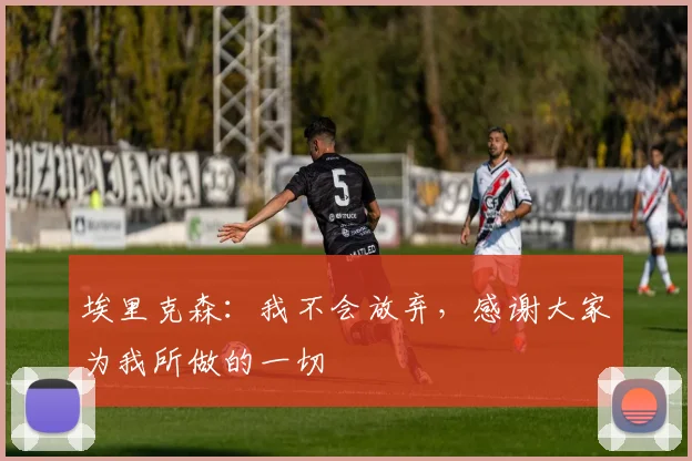 埃里克森：我不会放弃，感谢大家为我所做的一切