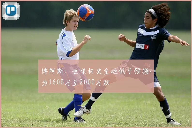博阿斯：世俱杯奖金远低于预期，为1600万至2000万欧